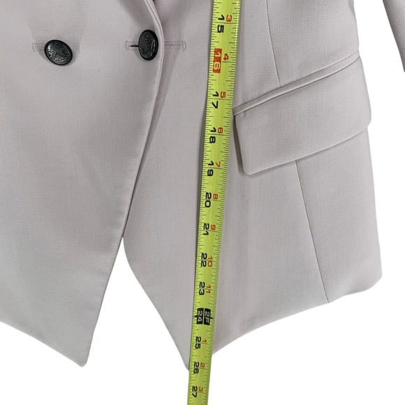 NWT White House Black Market Women's Bush Pink Double Breasted Blazer, Size 4P - Picture 13 of 14